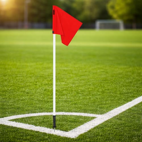 Soccer Corner Flags Set with Bag - 4-Piece Agility Training