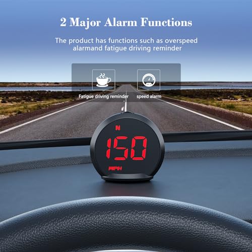 Digital GPS Speedometer G13 with Adjustable Color Display - Plug and Play
