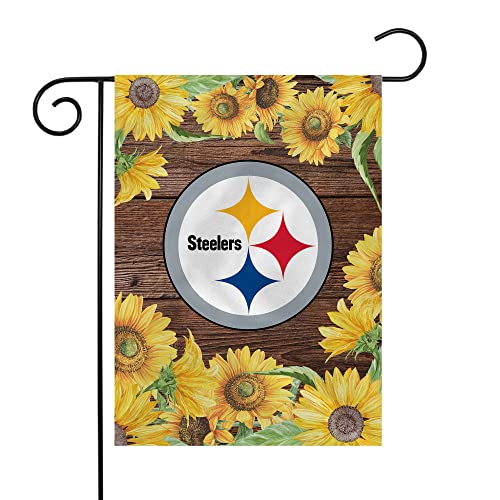 Pittsburgh Steelers Garden Flag - 13" x 18" Double Sided Polyester
