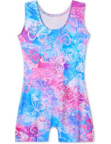 Sleeveless Gymnastics Leotard Unitard for Girls 4-5T - Purple Blue