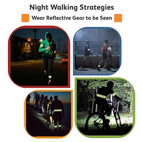 Reflective Running Gear Belt - Adjustable Safety Bands for Runners & Cyclists