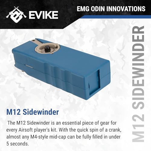 Airsoft BB Speed Loader - EMG Odin Innovations Sidewinder M12 - Blue