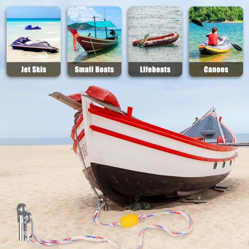 Insaga 17'' Sand Anchor with 32ft Rope for Boat Kayak Jet Ski, Stainless Steel
