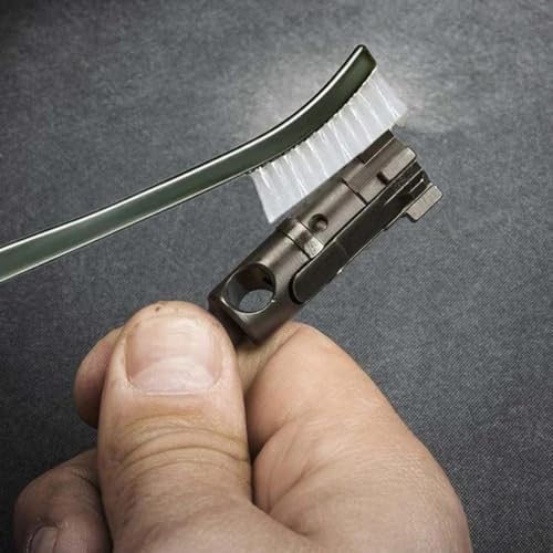 Double-Ended Gun Cleaning Brush - 12 Pack White Nylon Bristles