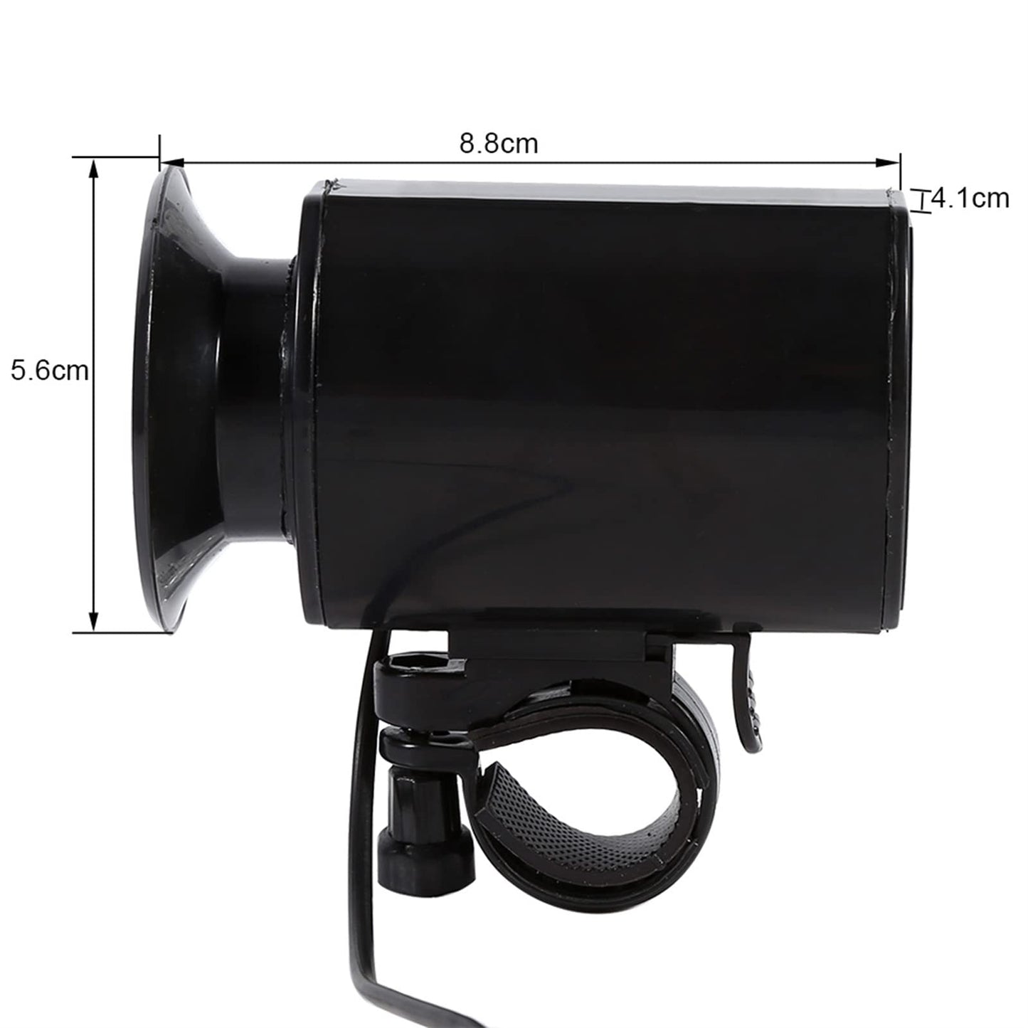 Natudeco 6-Loud Bike Rings Bell Sound Electronic Horn Bell Rings Bell Alarm Speaker Quick Release Bike Bell Electric Bike Bell with Black for Bicycle Handlebar Accessory