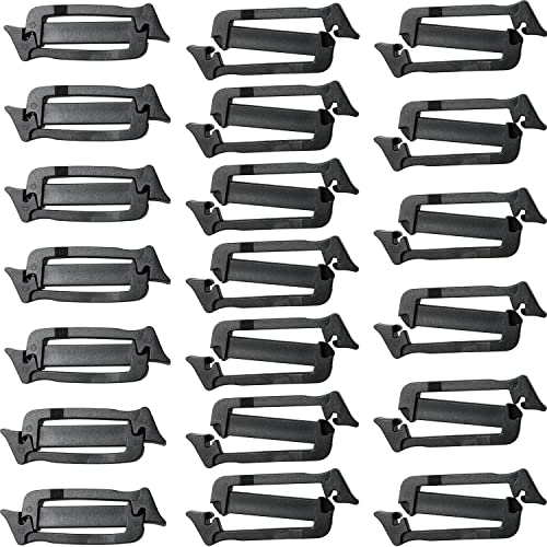 20-Pack Nylon Plastic Webbing Connecting Clips for Backpacks
