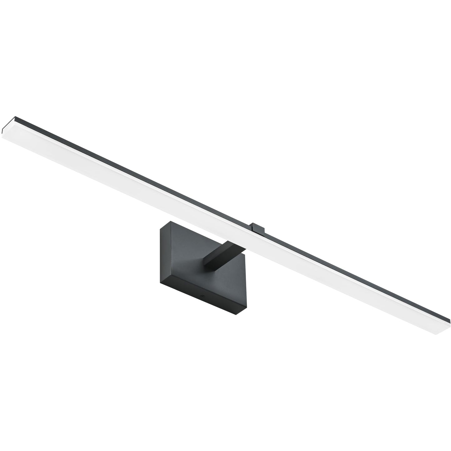 ZUZITO Modern LED Dimmable Vanity Light 40 inch Matte Black Bathroom Wall Lighting Fixtures