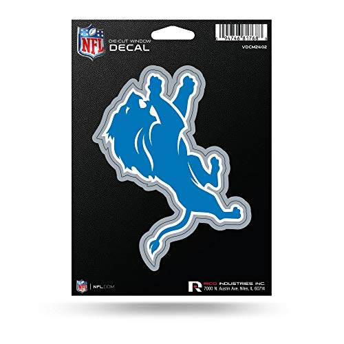 Detroit Lions NFL Die Cut Vinyl Decal - 5x7 Inches