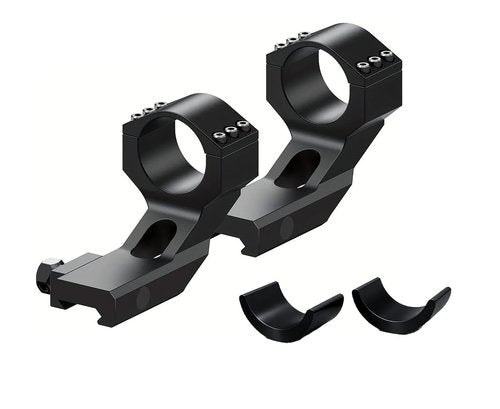 Gotical Mounts Offset Scope Rings for Picatinny Rail System, Flashlight Fixture, Bicycle Clamp, 30mm, 25.4mm, 1.18, 1Inch Diameter