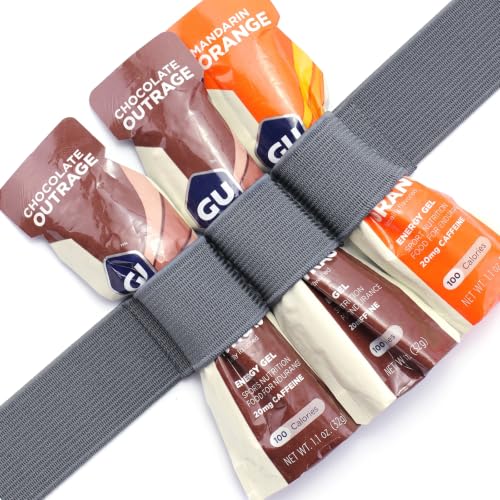 Race Number Belt with 6 Gel Loops for Triathlon - Black