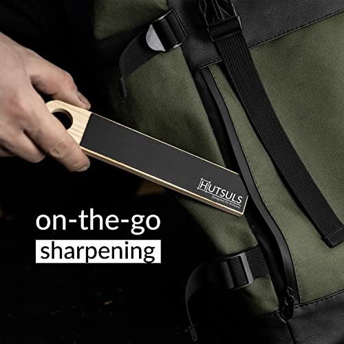Pocket Knife Strop Kit with Leather Strop & Honing Compound – Razor Sharp Edges