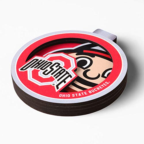 Ohio State Buckeyes 3D Logo Ornament - NCAA Holiday Decor