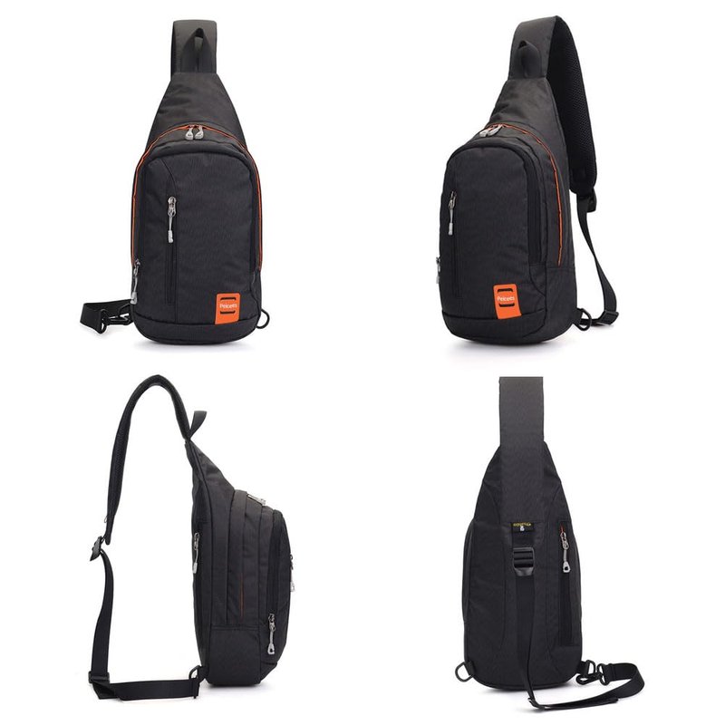 Peicees Large Sling Backpack Waterproof Unisex Shoulder Bag Chest Crossbody Daypack