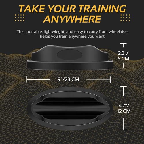 Indoor Bike Trainer Front Wheel Riser Block - 1.5" Elevation