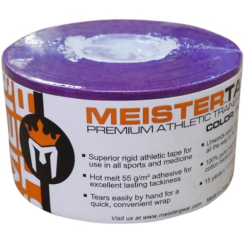 Athletic Trainer's Tape - Superior Rigid Sports Tape - Purple - 15Yd x 1.5"