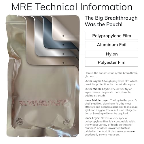 Long Life Food Depot MRE Beef Stew Entrees - 6 Pack Ready-to-Eat Military-Grade Meal