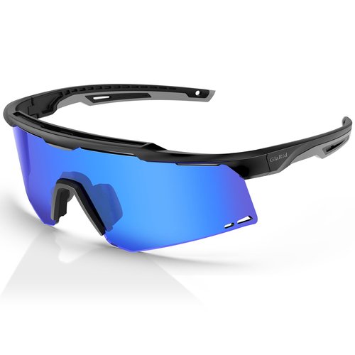 GlaRid Professional Cycling Glasses for Men Women, TR90 Frame Baseball Sunglasses UV400 Protection, Sports Sunglasses for Baseball Cycling Running Driving Golf