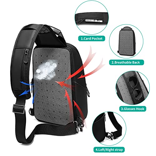 Waterproof Men’s Small Crossbody Messenger Bag with Adjustable Strap