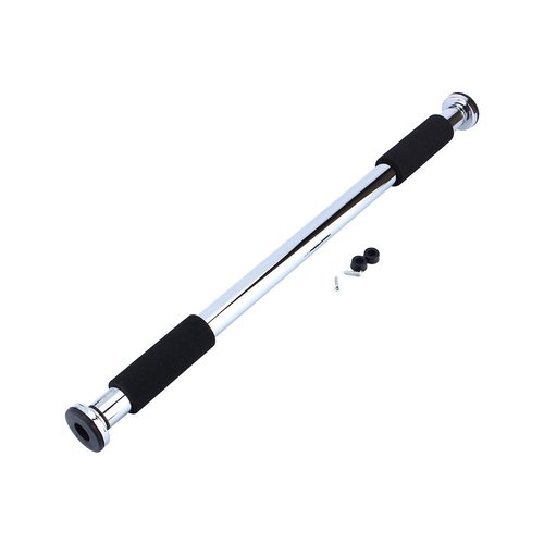 Adjustable Chin Up Multi Purpose Indoor Gym Pull Up Electroplate Steel,Variety of Possible Exercises with Secure Foam Pads and Rubber Stoppers