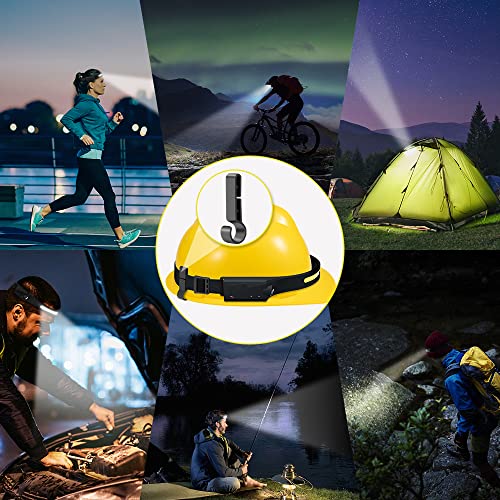 Rechargeable Headlamp 3-Pack - 230° LED, Motion Sensor, 5 Modes