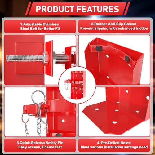 Fire Extinguisher Mount, Heavy Duty Fire Extinguisher Bracket Fits 10lb Dry/5lb Co2 Extinguisher for School Home Garage Laboratory and Vehicle Perfect for Wall Mount,1pcs