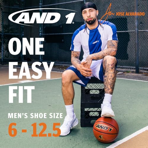 AND1 Men's Low Cut Athletic Socks 12 Pack Black, Size 6-12.5 - Performance Sports Socks