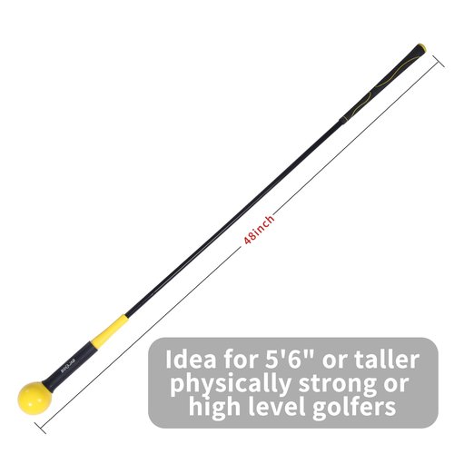 BGOJAB Golf Swing Trainer Aid, 48IN Swing Training Sticks for Improved Rhythm, Flexibility, Balance, Tempo, and Strength, Warm-Up Practice Equipment for Indoor & Outdoor, Thoughtful Gift for Golfers