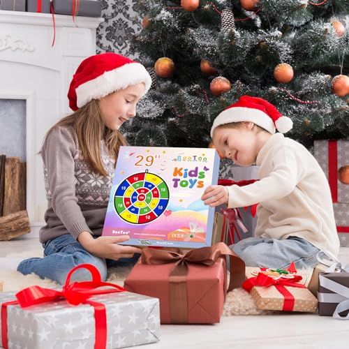 29-Inch Large Dart Board for Kids with 12 Sticky Balls - Indoor & Outdoor Fun