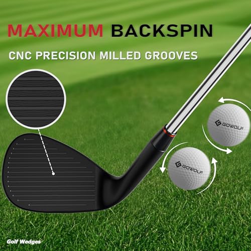 Premium Forged Full Face Golf Wedge - 69 Degree Black