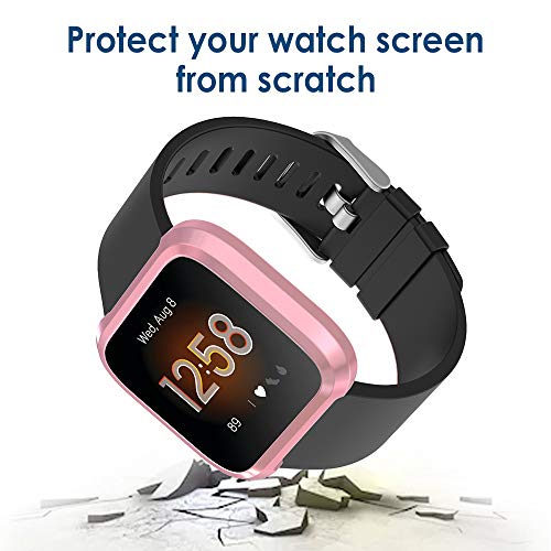 Fitbit Versa Lite Screen Protector Case - Pack of 5, Full Protection