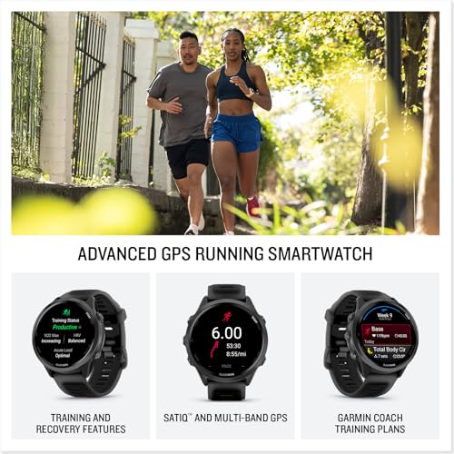 Garmin Forerunner 570 GPS Smartwatch - 47mm AMOLED Display, Black