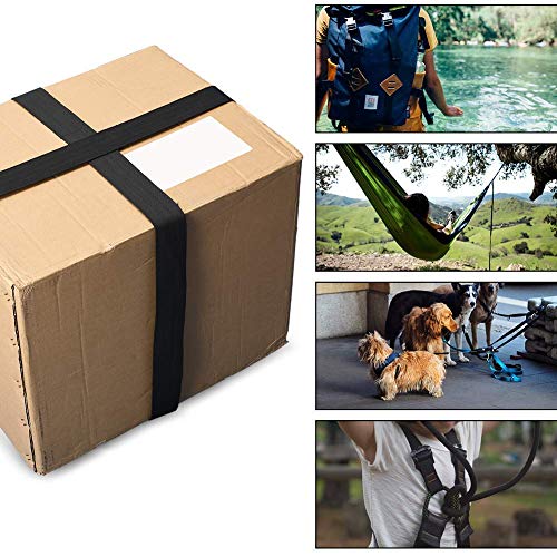 1.5 Inch Wide Nylon Webbing Strap - 10 Yards, Black
