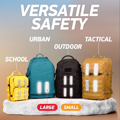 Reflective Backpack Straps - 3M Scotchlite Safety Bands, 2-Pack