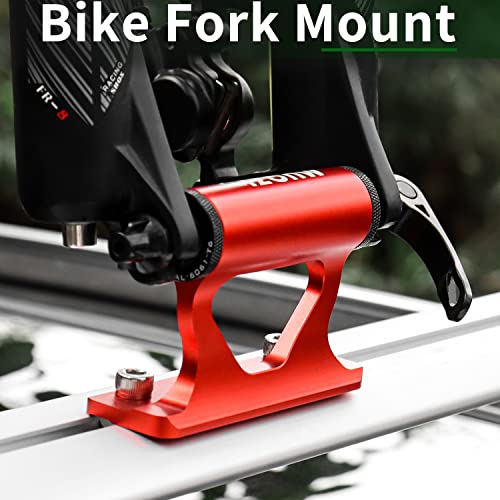 Upgraded Bike Fork Mount with Quick Release & 4 Adapters - Black