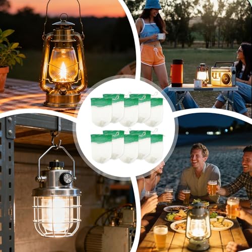 10 Pcs U-Shaped Propane Lantern Mantles - Heat-Resistant Gas Lamp Replacement