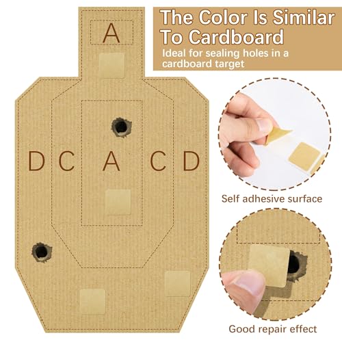 2000Pcs Square Target Pasters, 0.87" Self-Adhesive Target Stickers