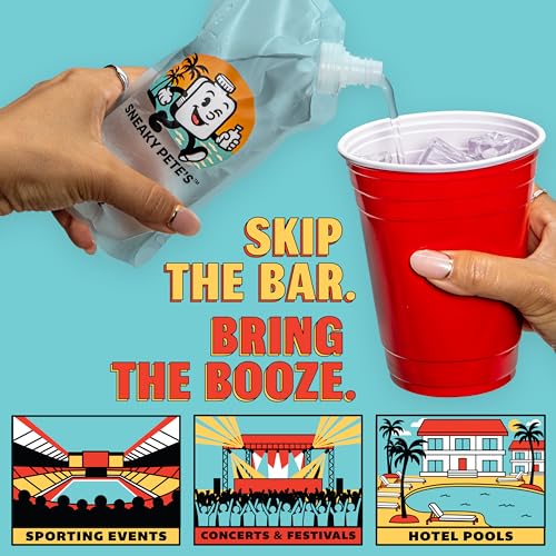 12 Pack Hidden Liquor Pouches - 8 oz Leakproof Flasks