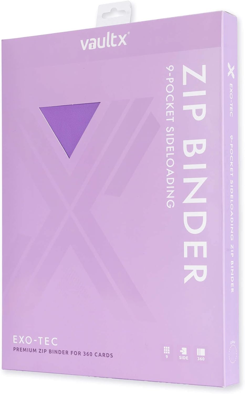 Vault X 9 Pocket Trading Card Binder - Premium Exo-Tec Material, Holds 360 Cards | Purple, 20 Pages