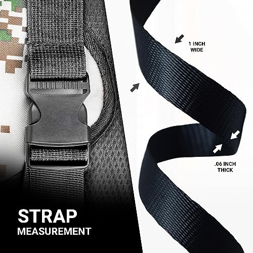 1 Inch Waterproof Polypropylene Webbing for Outdoor DIY Crafts & Pet Collars - 10, 25, 50 Yards
