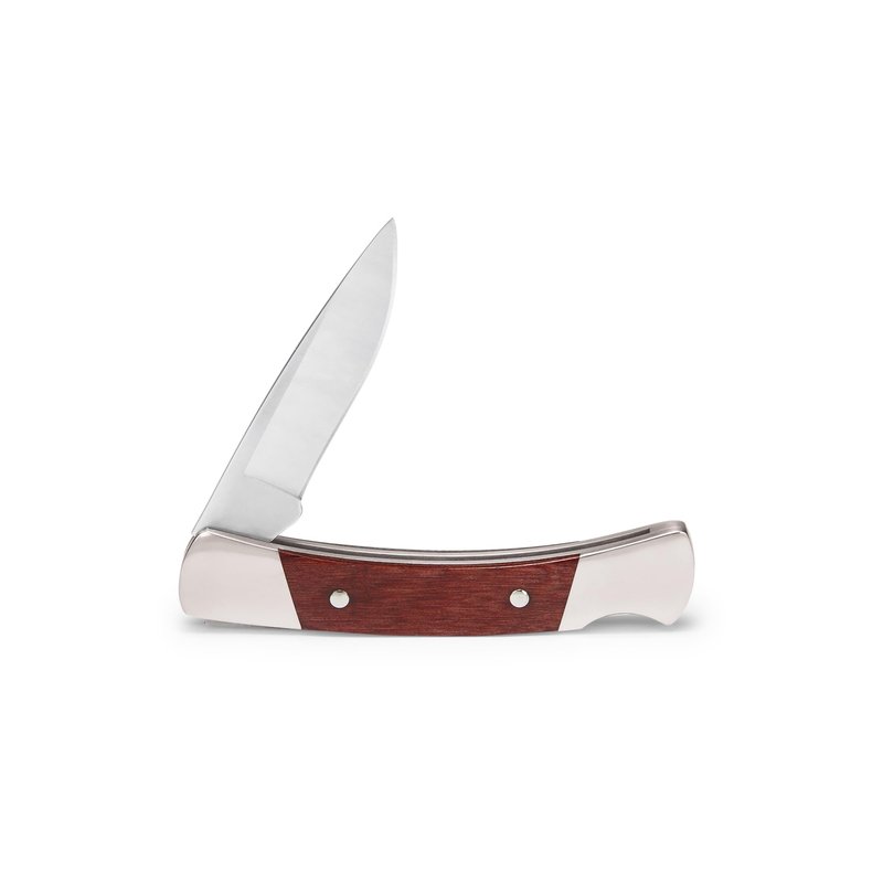 Buck Knives 503 Prince Lockback Folding Pocket Knife, Nickel Silver Bolsters, Rosewood Handles, 2-1/2" 420HC Drop Point Blade, EDC