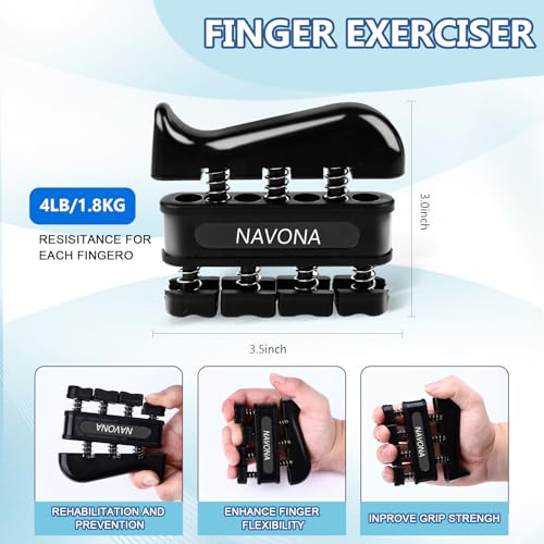 5-Piece Grip Strength Trainer Kit for Hand & Forearm Workout