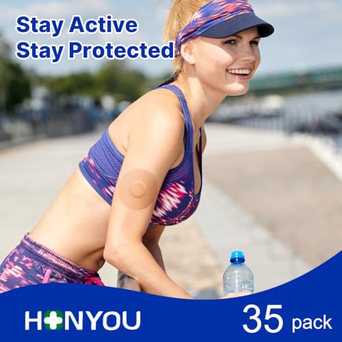 HONYOU Libre 3 Plus Sensor Covers Overpatches Beige – Waterproof 15 Day, for Libre 3 Plus & Instinct