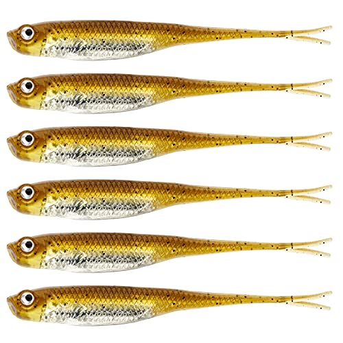 Soft Swimbait Fishing Lures - 2.95'' - 6 Pcs