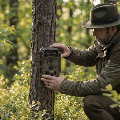 64MP Trail Camera with No-Glow Night Vision - 1 Pack