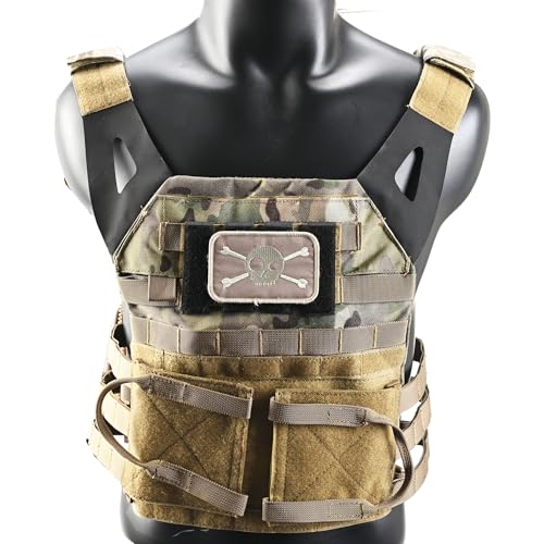 Molle Hook and Loop Panel Straps - 3" x 1" - Black (4 Pack)