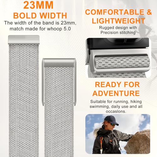 Nylon Sport Band for Whoop 5.0 - Starlight / One Size