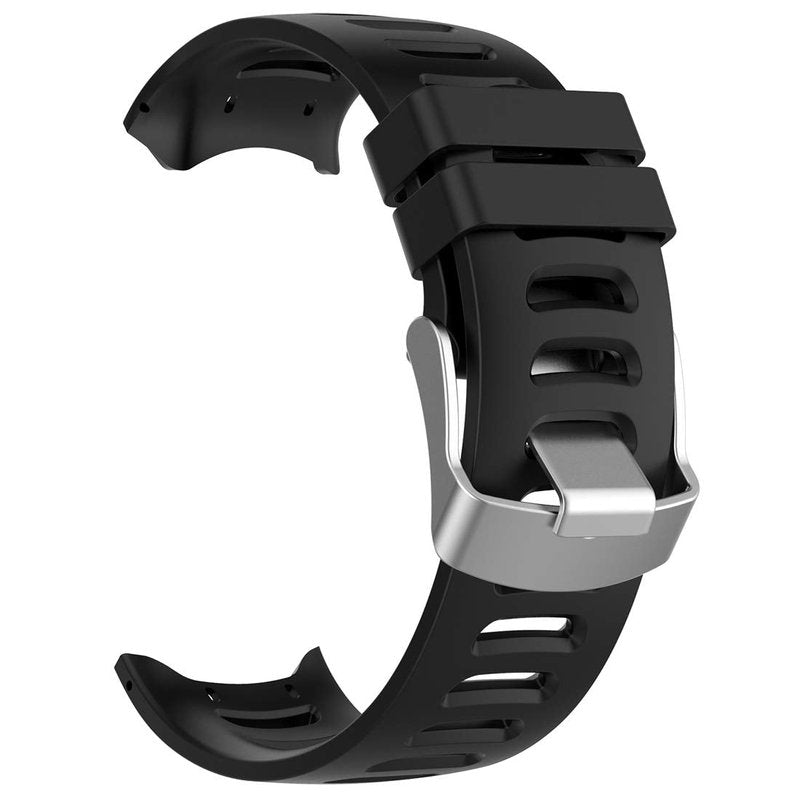 MOTONG Compatible for Garmin Forerunner 610 Replacement Band Silicone Replacement Wriat Band Strap for Garmin Forerunner 610 (Silicone Black)
