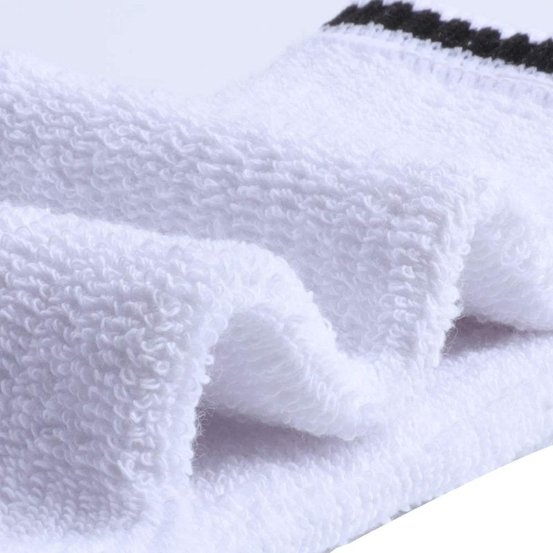 Men's Cotton Socks-Light-Cushion Moisture Wicking Crew Workwear Full Cushion Crew Socks(US 10-13,White Stripe Sole)