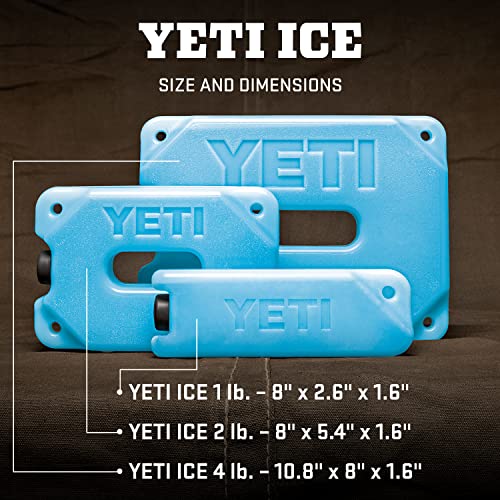 YETI ICE Block Refreezable 1 lb Ice Pack for Coolers