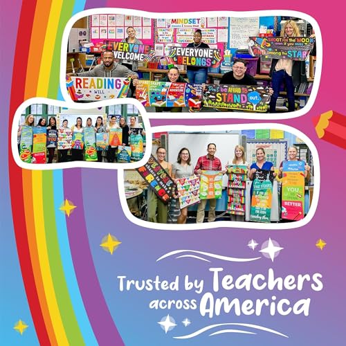 Math Division Posters - 2 Pack Color-Coded Divisibility Charts 13.5" x 39"